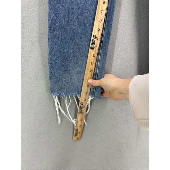 Urban Outfitters BDG Denim Patchwork Jeans Slim Straight High Rise Women Size 28 - Picture 7 of 9